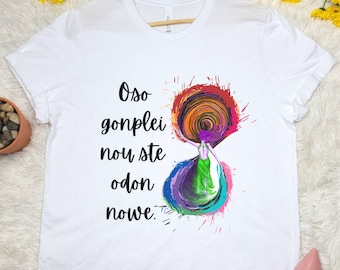 Heda Lexa Symbol das 100 cw T-Shirt | Unser Kampf ist nie über die 100 Merchandise lexa kom trikru