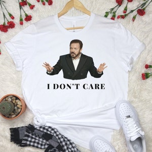 I Don't Care Ricky Gervais Golden Globes Roast 2020 T-shirt | Graphic Illustration Unisex Classic Fit Tee By Adamantia Designs