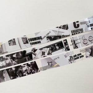 MONSTER PET Tape Zwart wit grijs (met papier aan de achterkant)
