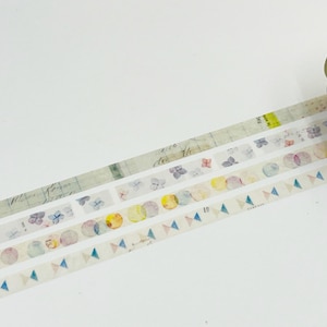 MONSTER Washi Tape Yohaku 7 mm L-005 - L-008 (set van 4)