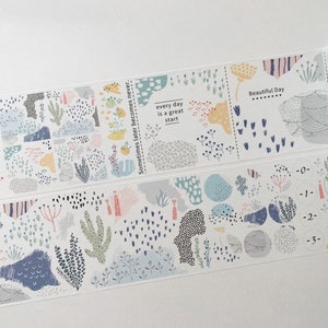 MONSTER Washi Tape Garden (met papier aan de achterkant)