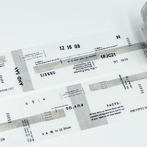 MONSTER / VOLLEDIGE PET-tape op rol Yohaku P-004 (met papier aan de achterkant)