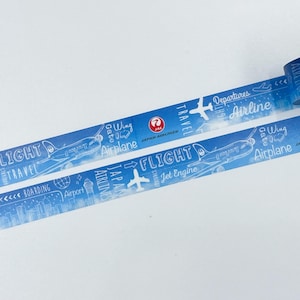 SAMPLE Washi Tape JAL Travelling (blauw)
