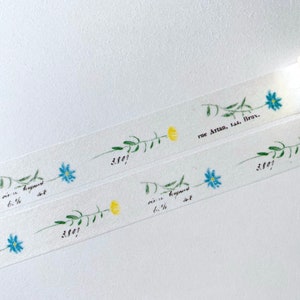 MONSTER Washi Tape Yohaku Y-106 bloem