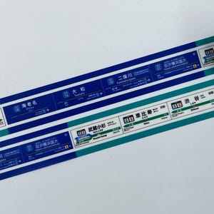 VOORBEELD Washi Tape-bewegwijzering voor Japanse stations