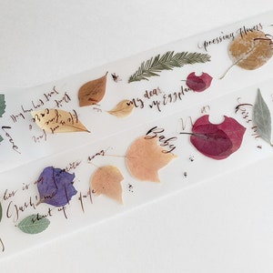 Sample PET-tape Persbloemen (met papier aan de achterkant)