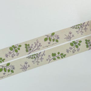 MONSTER Washi Tape Hutte papierfabriek botanische tuin eucalyptus wit (85 cm lang)