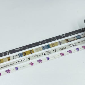 MONSTER Washi Tape Yohaku 7 mm L-001 - L-004 (set van 4)