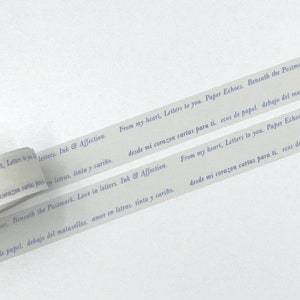 MUSTER Washi Tape Nyret Postgeflüster (mit Trennpapier auf der Rückseite)