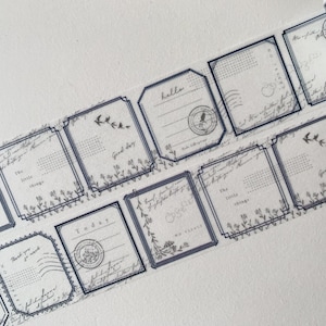 MONSTER Washi Tape OEDA boekdruk zacht (blauw)