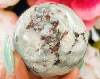 Rubellite (Pink Tourmaline in Grante) Crystal Ball 55mm