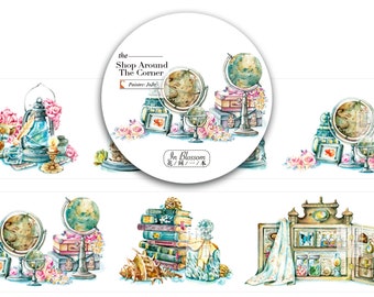 Hua Tape In Blossom 33mm width Antique Store the Shop around the Corner Washi Masking Tape