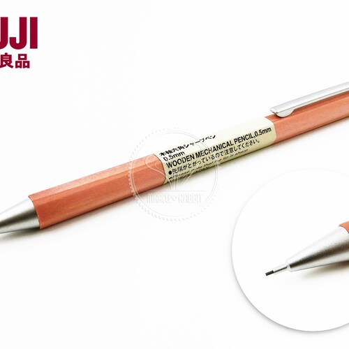 Muji 0.5mm Natural Wood / Wooden Hexagonal Mechanical Pencil Etsy