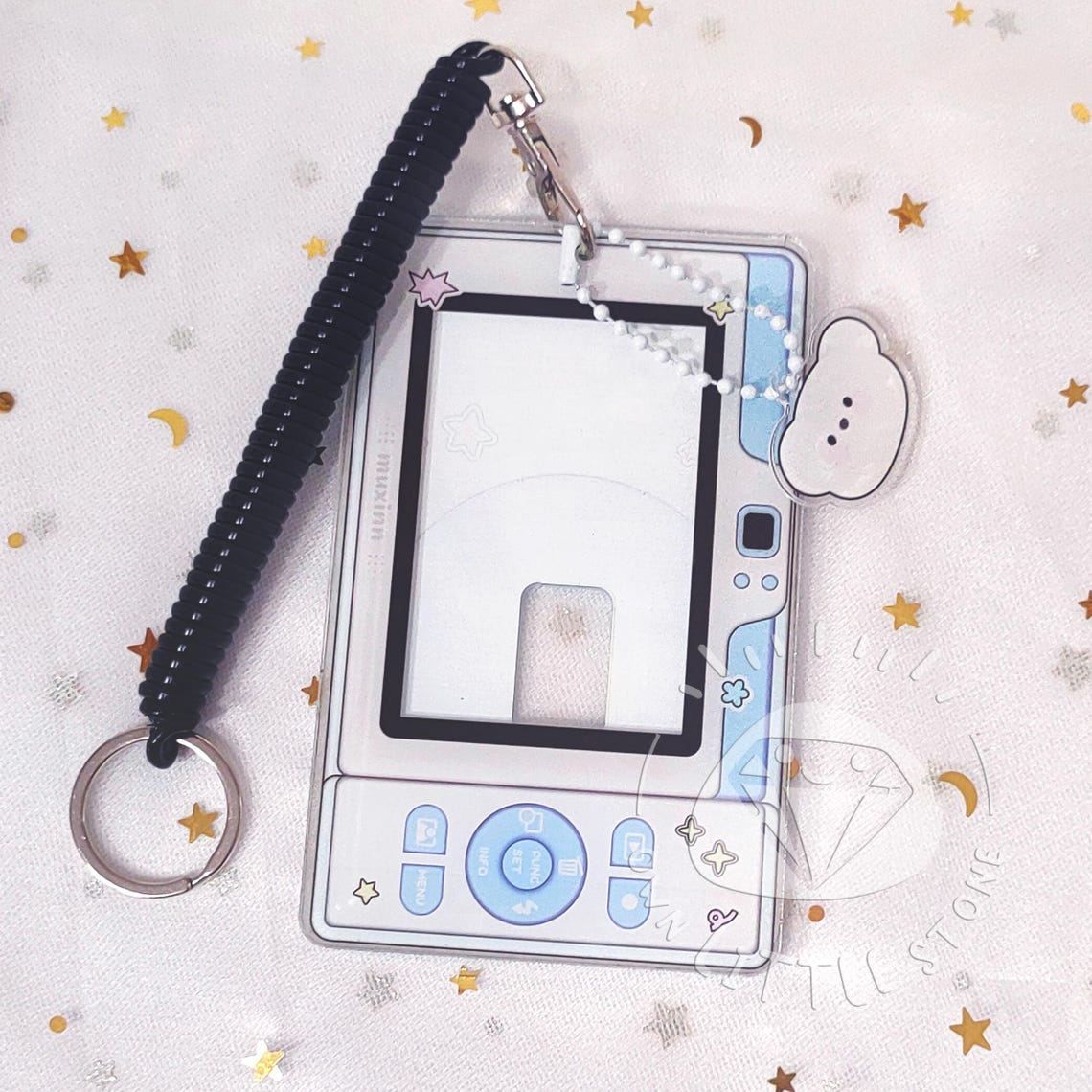 Digital Camera Acrylic Photocard Holder With Key Ring Toploader ...
