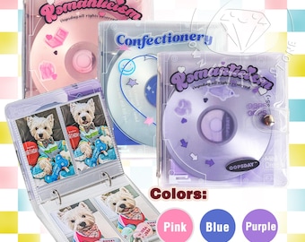 2-Ring Button PVC Photo Card CD Collection Album / Binder / Storage for Kpop Photocard, Fujifilm Instax Mini Photo, Game Card