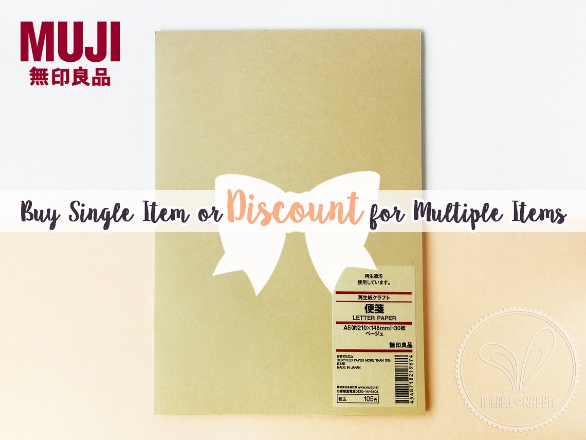 Muji A5 Recycled Letter Paper / Lined Notepad Planner Note Etsy Australia