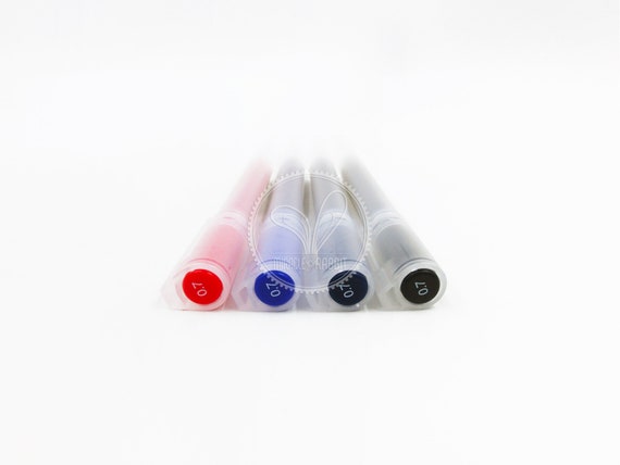  MUJI Gel Ink Ballpoint Pens 0.38mm Set of 9 Pack (5 Black 2  Blue 2 Red) : Office Products