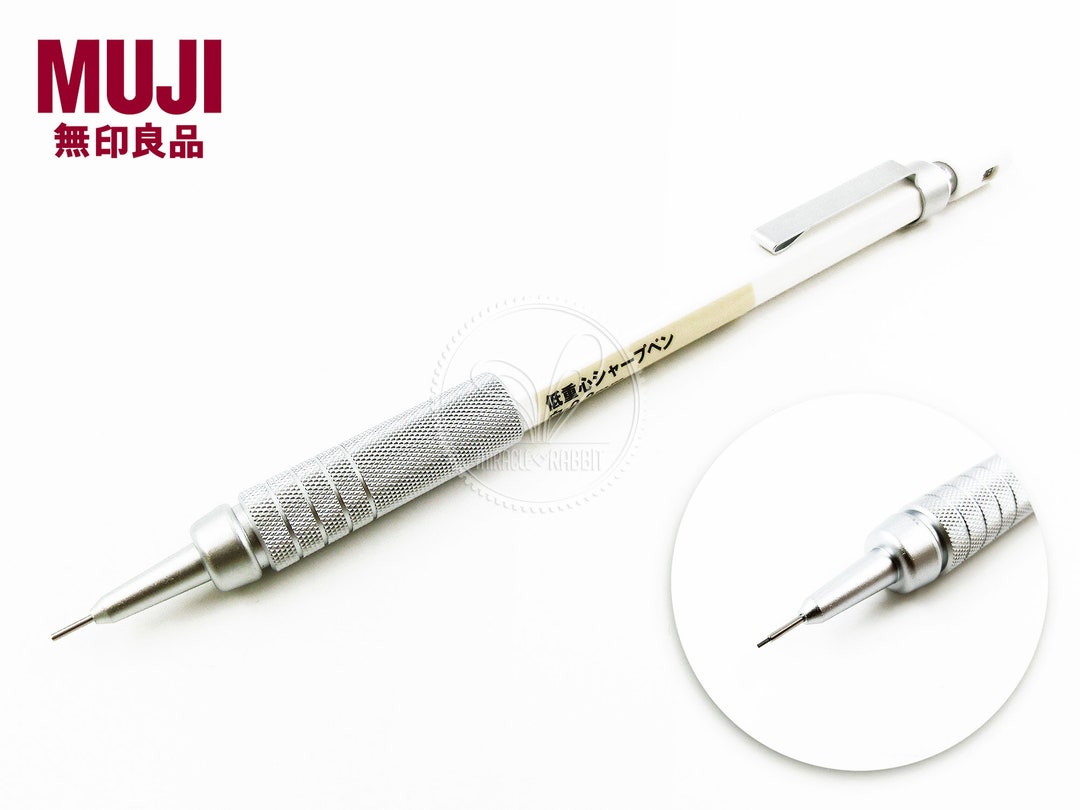 MUJI mechanical pencil (0.5mm) Low center gravity for stable writing no  slipping