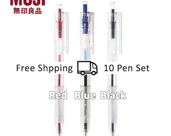 無印良品 0.7mm ポリカーボネート製格納式ボールペン（ラバーグリップ