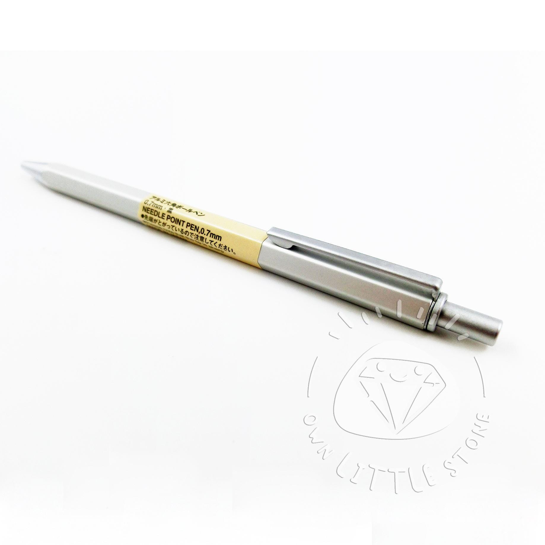 Muji 0.7mm Aluminium Hexagonal Minimalist Retractable Ballpoint