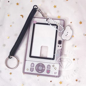 Digital Camera Acrylic Photocard Holder With Key Ring Toploader ...