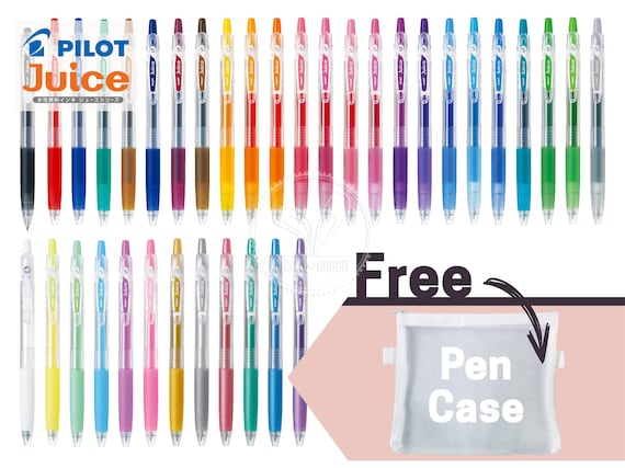 + Free 6 Black pens Pilot Juice 0.5mm Extra Fine Gel Ballpoint Pen 36 Colors