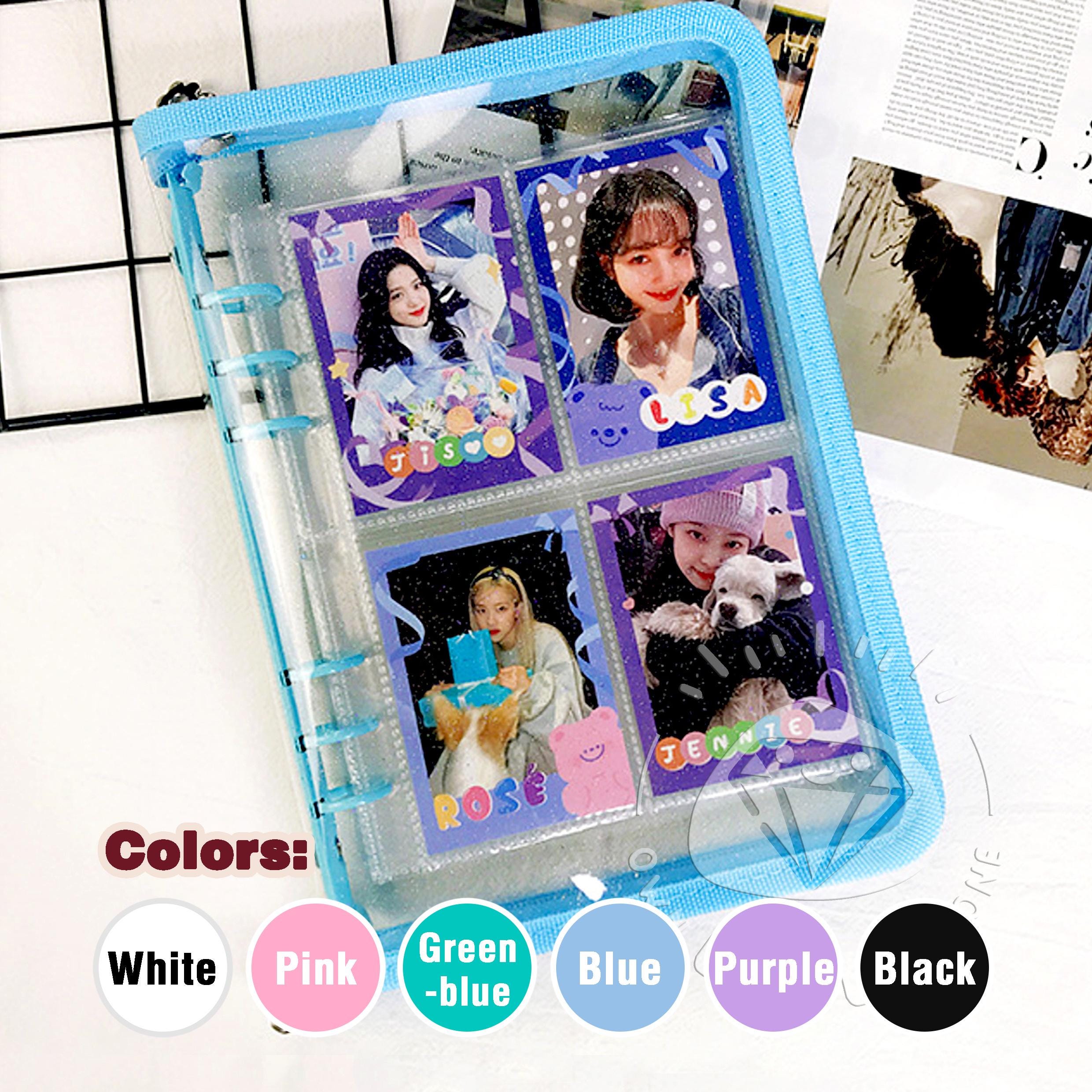 A5 6-ring Zip Zipper Glitter Transparent PVC Binder / Photo