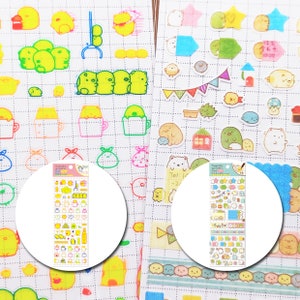 Mind Wave - Cute Cartoon San-X Sumikko Gurashi Fluorescerend / Party Memo Planner Schema Japans stickerblad nr.SE28004 nr.SE28103