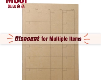 Agenda mensal Muji A5 Kraft - Notas, cadernos, agenda