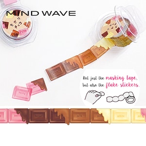 Mind Wave Schokolade Chigi Rolle Aufkleber Klebeband
