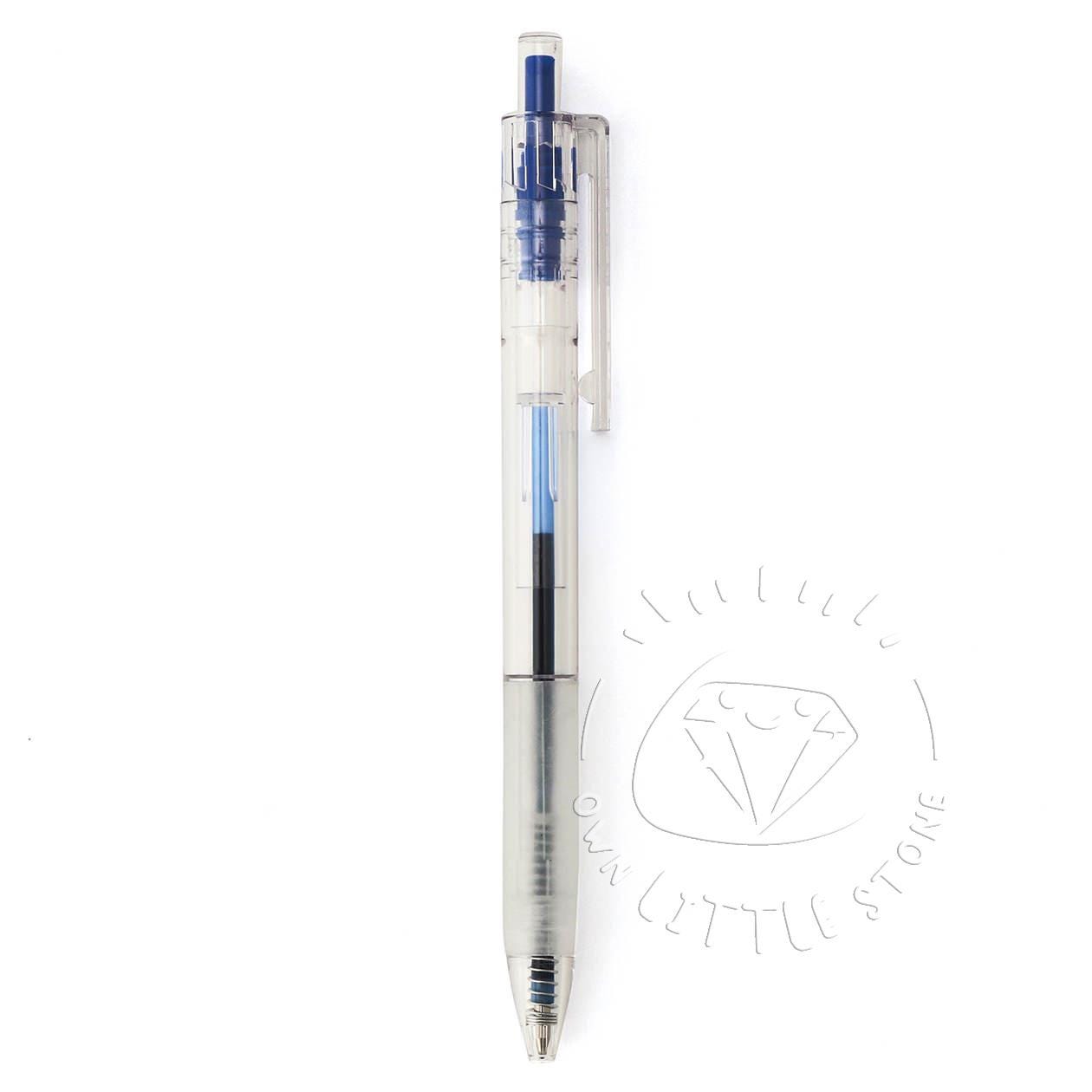 無印良品 0.7mm ポリカーボネート製格納式ボールペン（ラバーグリップ 