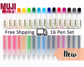 Muji 0.5mm Smooth Gel Knock Type Retractable Gel Ink Clip