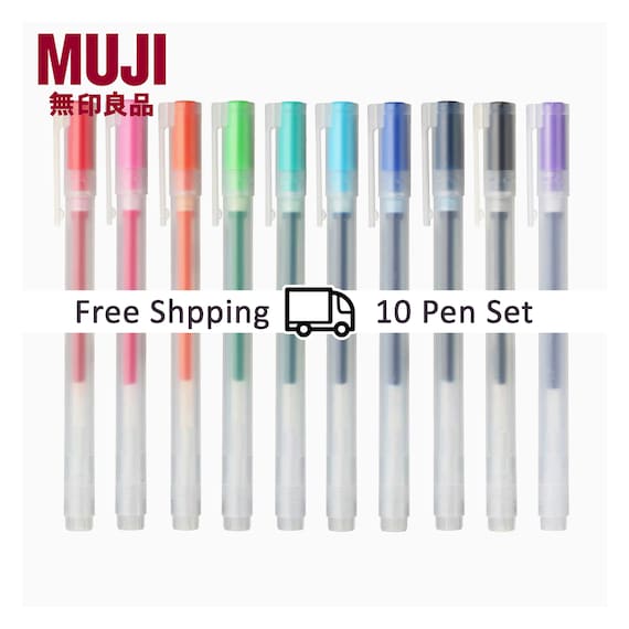 Transparent Mujis Pen Box Plastic Pen Box for School Pencil Case Extra  Large Made in Japan