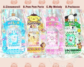 Sanrio Cinnamoroll Pompompurin My Melody Pochacco Rotating Acrylic Photoholder Cardholder Photo Display Picture Frame For Kpop Photocard