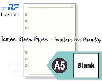économique bloc-notes crème Raymay DaVinci Format A5 6 trous recharge pour organiseur personnel vierge 100 feuilles Dar457l by Raymay 