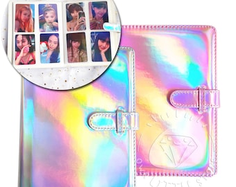 Minor Defects - 128 Photos Colorful Holographic Iridescent Photo Card Collection Album / Storage for Kpop Photocard, Game Card
