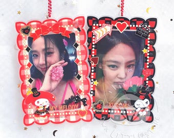 Sanrio The Phantom of the Opera Series Kuromi & My Melody Acrylic Photocard Holder Toploader Photoholder Cardholder for Kpop Photo Card