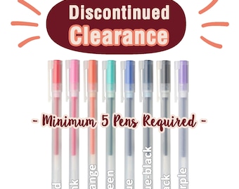Muji Cap Type Gel Ink Pen (0.38 / 0.5 / 0.7mm) - MUST BUY 5!