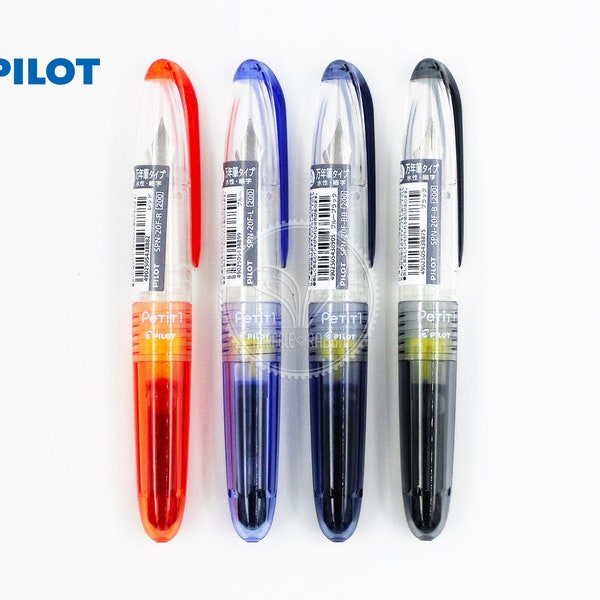 VENTE DE LIQUIDATION ! Pilot Petit-1 Mini stylo plume couleur pointe fine SPN-20F (rouge, bleu, bleu noir, noir)