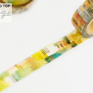 15 mm breed | Ronde top - Shoukei x Chamil Garden Vol. 5 - Simple Life Washi-afplaktape