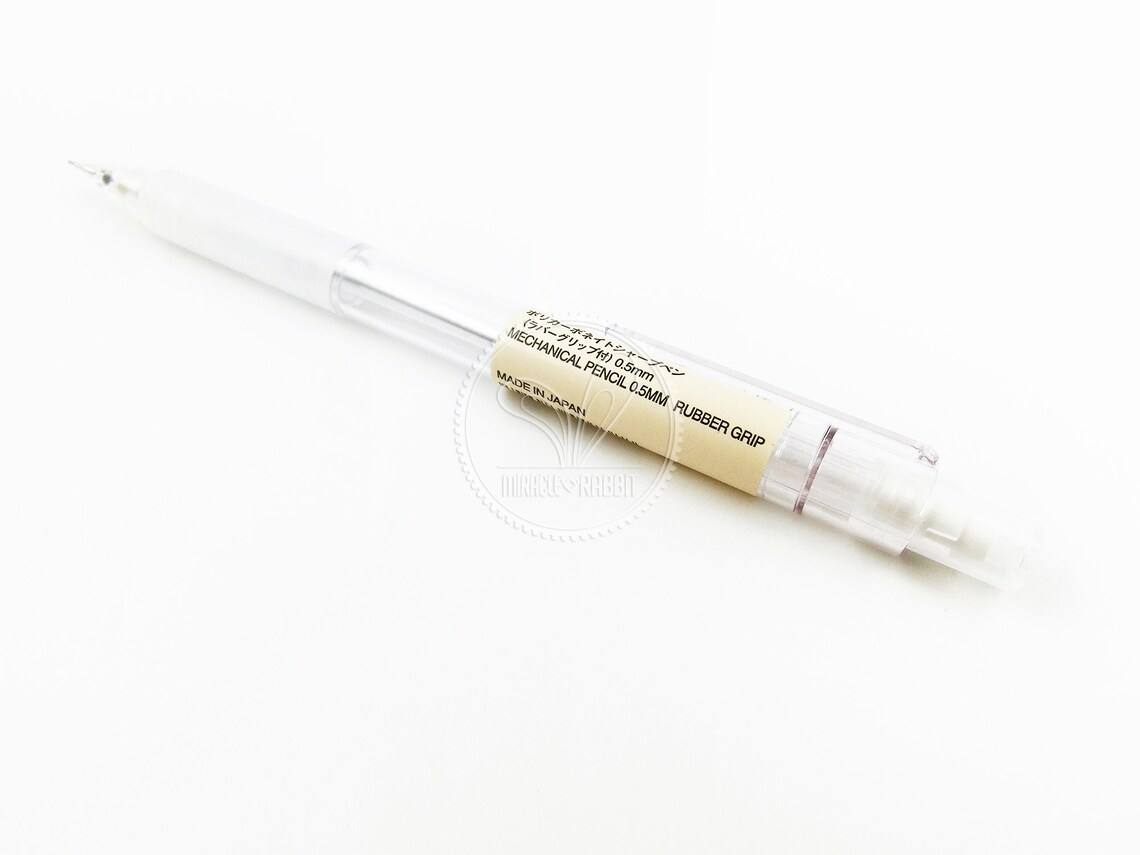 muji clear mechanical pencil