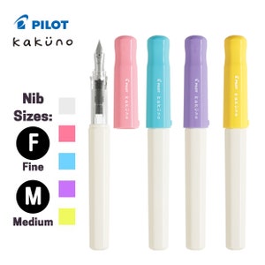 Pilot kakuno Pastel Color Fountain Pen FKA-1SR A Fountain Pen with 1 Black Ink Refill Cartridge and 1 Fountain Pen Ink Converter image 1