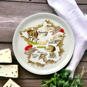 Shabby Chic Cheeseboard, French Brocante Find, Les Fromages Cheese Platter Tray, Farmhouse Kitchenalia, Cheese Gift (B2)