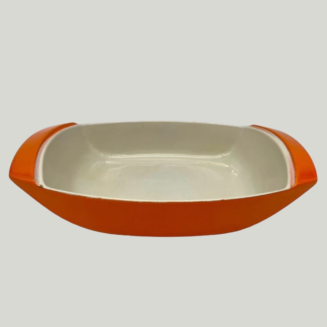Vintage Le Creuset Coquelle Roasting Dish Raymond Loewy Au Etsy