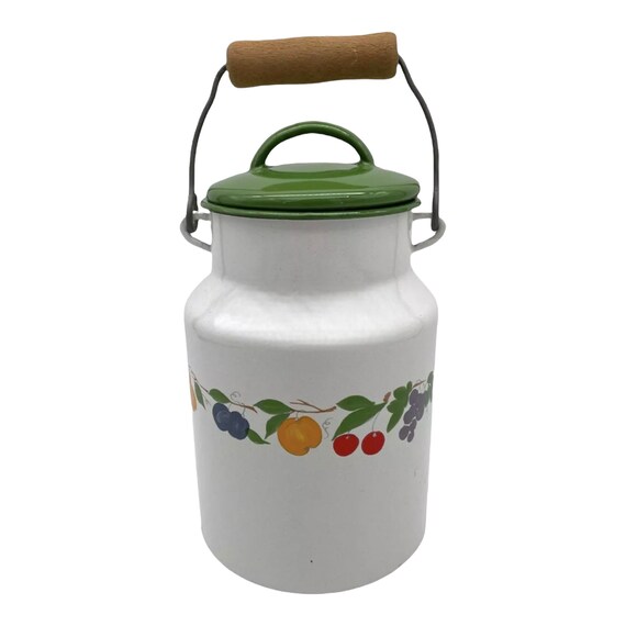 Enamel milk churn Enamel coffee pot 