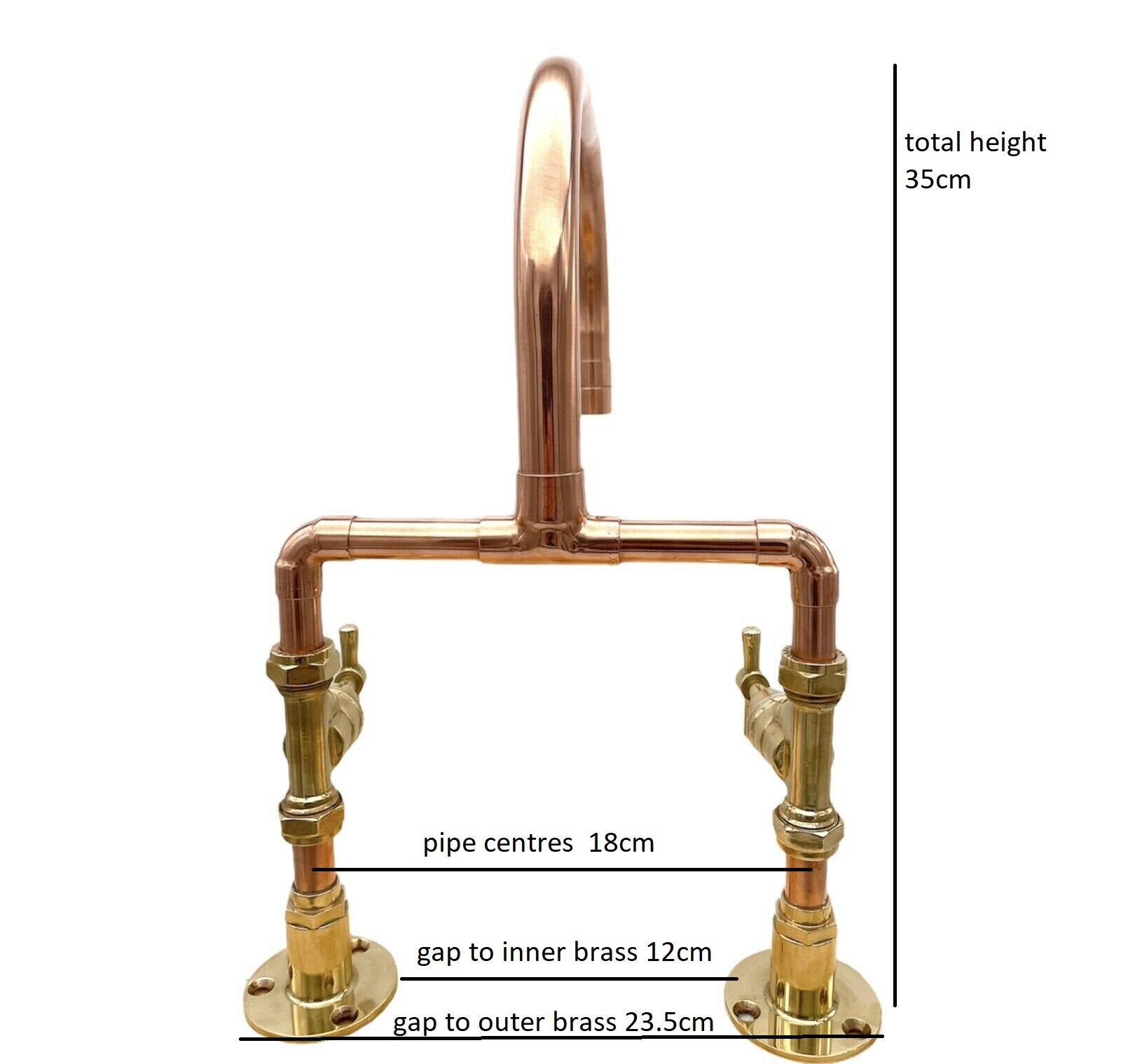 Copper Mixer Tap Copper Taps Brass Taps Brass Mixer Tap Etsy UK