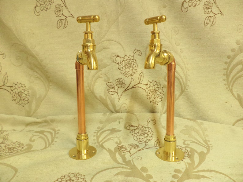 Vintage style brass taps Copper taps Brass BIB taps Belfast Etsy