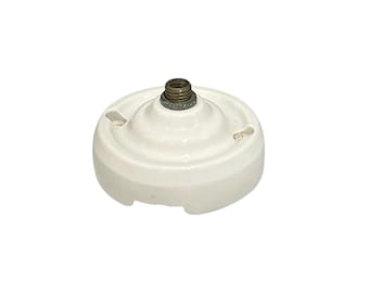 Vintage French Porcelain Ceiling Rose Small Vintage Chandelier Light Fitting