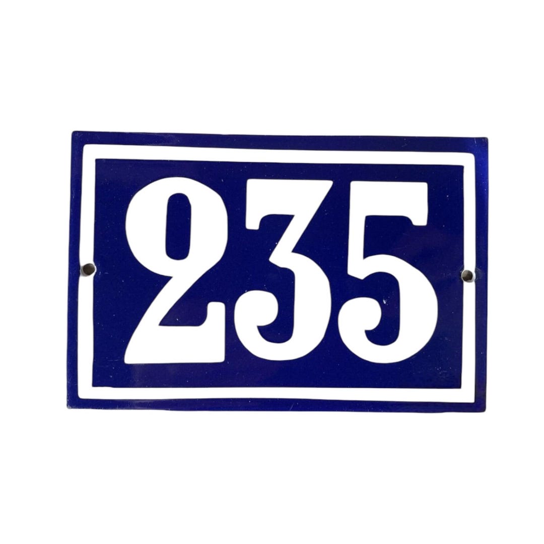 vintage-french-enamel-metal-blue-and-white-front-door-number-235-plaque