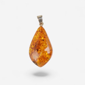 Amber pendant, Natural amber pendant, Pendant with silver, Silver 925 pendant, Pendant with Amber, Gemstone Pendant, Birthday gift